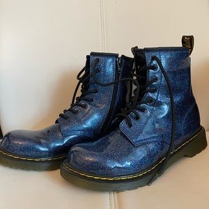 blue sparkly 1460 doc martens